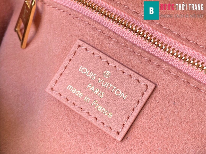 Túi xách LV Louis Vuitton Petite malle souple siêu cấp màu hồng size 20 cm - M45531