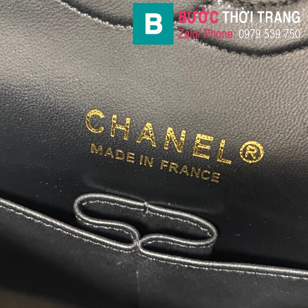 Túi xách Chanel Classic Flap bag siêu cấp da bê màu 3 size 25.5cm - 1112 