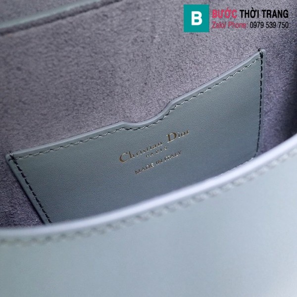 Túi xách Dior bobby siêu cấp da bê màu xanh nhạt size 18 cm