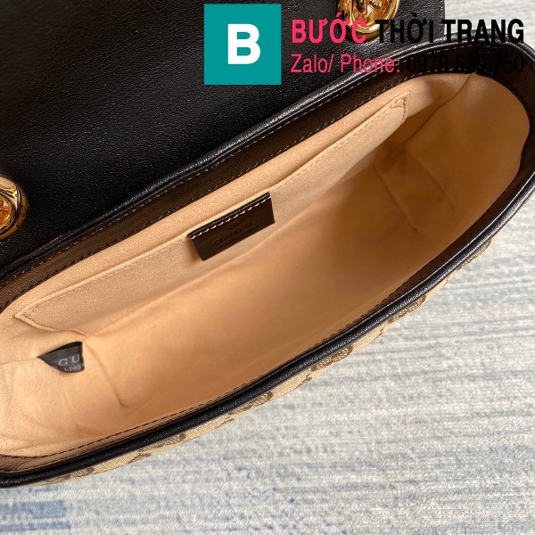 Túi xách Gucci Marmont matelassé mini bag siêu cấp viền đen size 22 cm - 446744