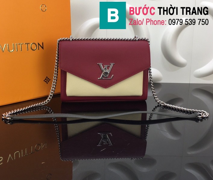 Túi xách Louis Vuitton Mylockme BB siêu cấp da bê màu đỏ đô size 22.5 cm - M51492