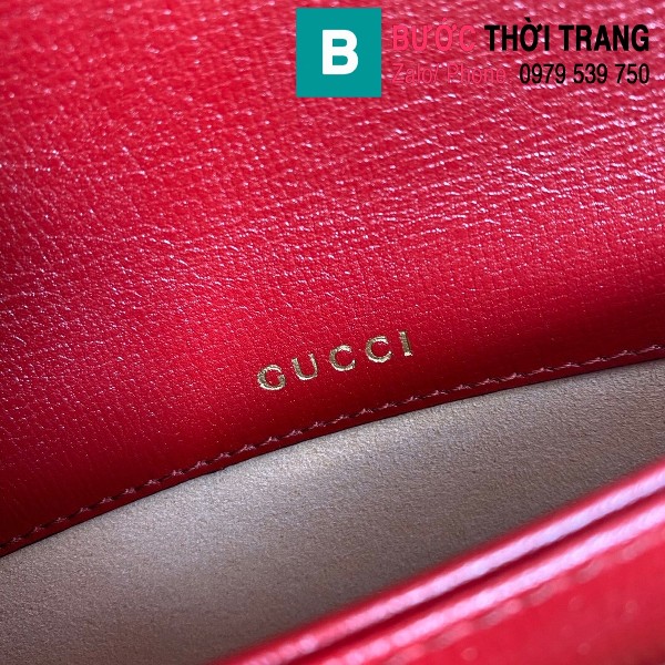 Túi xách Gucci Horsebit 1955 shoulder bag siêu cấp đỏ size 25 cm - 602204 