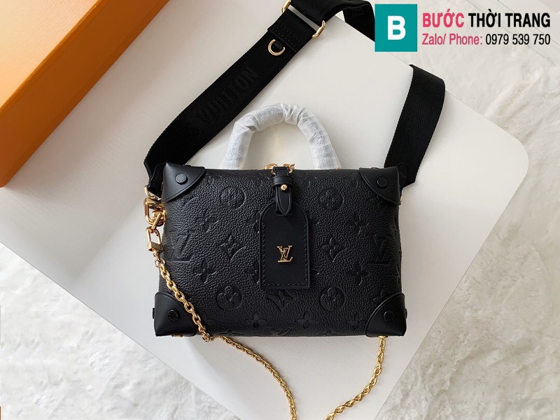 Túi Louis Vuitton Bag Virgil Abloh Locky BB siêu cấp màu đen size 20 cm - M56319