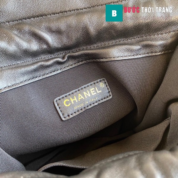 Túi xách Chanel Shopping Bag siêu cấp da cừu size 22cm màu đen - AS2169