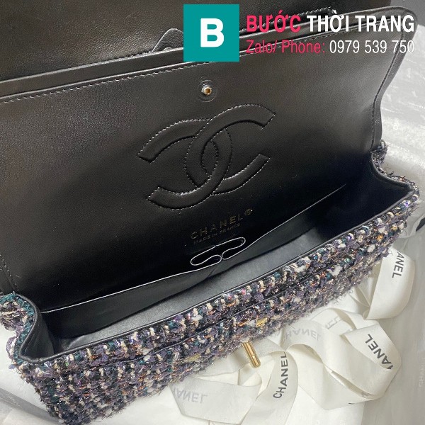 Túi xách Chanel Classic Flap bag siêu cấp da bê màu 2 size 25.5cm - 1112 