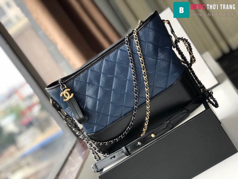 Túi xách Chanel Gabrielle hobo bag siêu cấp màu xanh đen size 28cm – 93824  – Túi Xách Nữ, Túi Xách Đẹp, Túi Xách Giày Dép Nữ – Bước Thời Trang