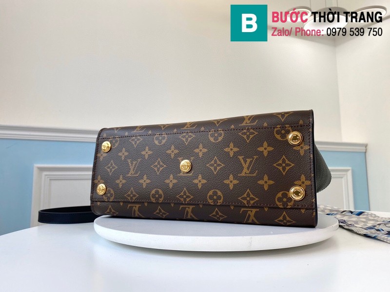 Túi xách Louis Vuitton On My Side siêu cấp da bê màu nâu size 30.5 cm - M53824