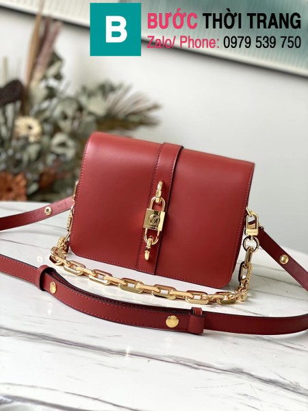 Túi xách LV Louis Vuitton Rendez-Vous Bag siêu cấp da bê màu đỏ size 22cm - M57745