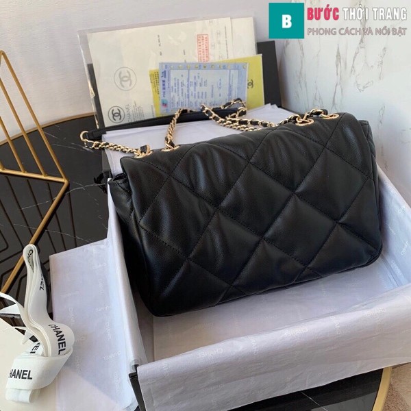 Túi xách đeo chéo Chanel siêu cấp mẫu mới màu đen size 25 cm