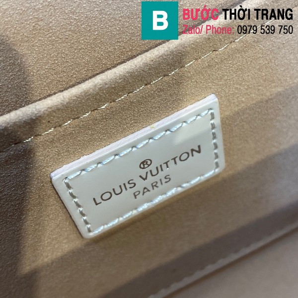 Túi xách Louis Vuitton Cluny siêu cấp da Epi màu trắng size 20cm - M58928