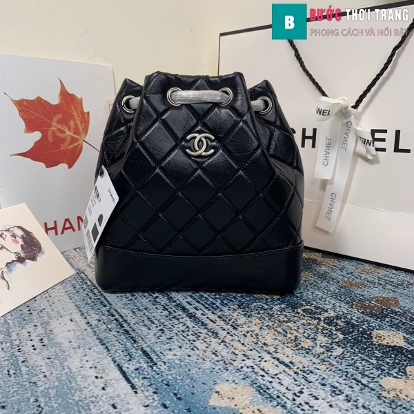  Túi xách Chanel Gabrielle Backpack siêu cấp màu đen size 24cm - A94485