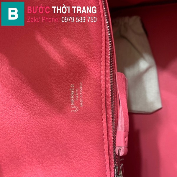 Túi xách Hermes Birkin siêu cấp da Togo màu hồng size 30cm