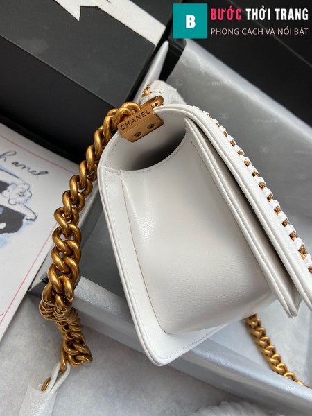 Túi xách Chanel boy siêu cấp da trăn màu 3 size 20 cm - A94805