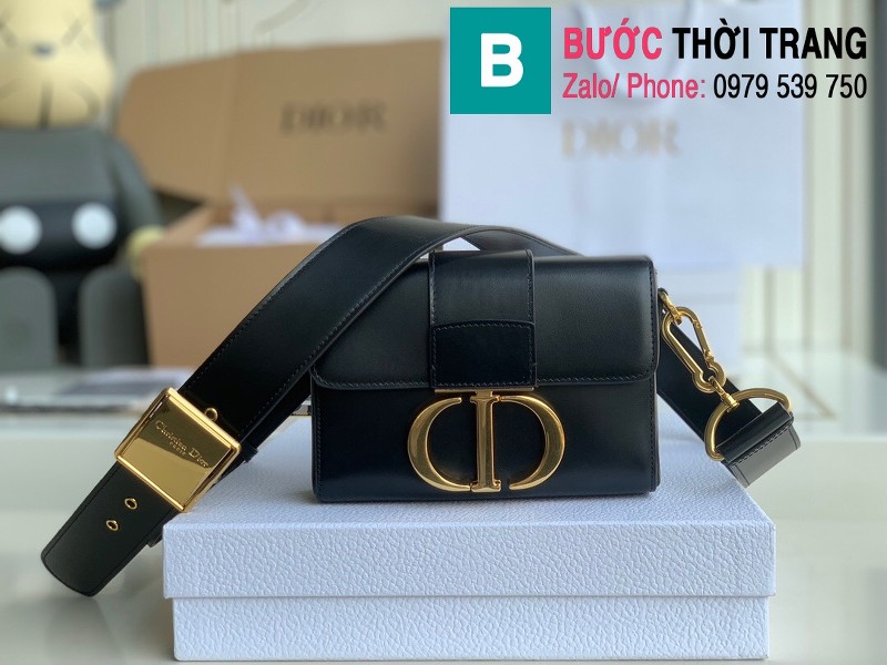 Túi xách Dior Mini Box 30 Montaige siêu cấp da bê màu đen size 17.5cmTúi xách Dior Mini Box 30 Montaige siêu cấp da bê màu đen size 17.5cm