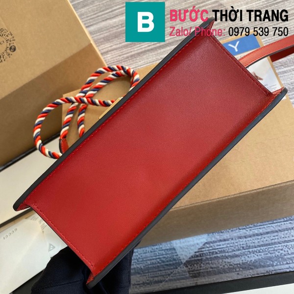 Túi xách Gucci Sylvie leather mini bag siêu cấp màu đỏ size 20 cm - 470270 