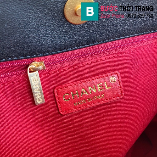 Túi xách Chanel Shopping siêu cấp cỡ nhỏ da bê màu đen size 30 cm - AS2295