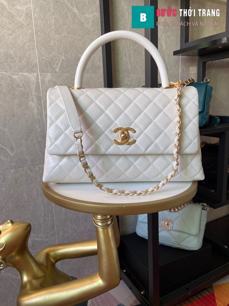 Túi xách Chanel Coco siêu cấp màu trắng size 29 cm - A92992