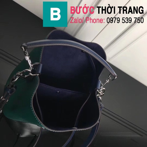 Túi xách LV Louis Vuitton NéoNoé BB Bag siêu cấp da sần màu xanh size 20cm - M52853