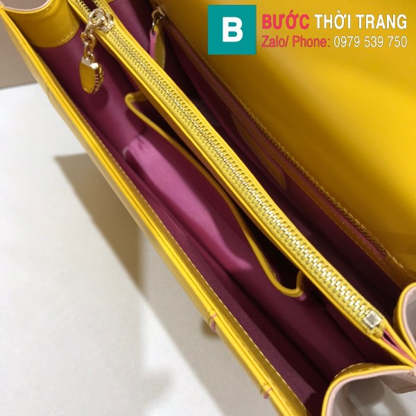 Túi Bvlgari Serventi Forever shoulder bag siêu cấp da bê màu vàng size 28cm - 35106
