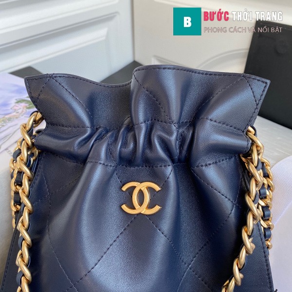 Túi xách Chanel Shopping Bag siêu cấp da cừu size 22cm xanh lam - AS2169