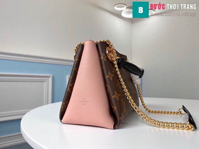 Túi xách LV LOUIS VUITTON Surene BB Chain Shoulder Bag siêu cấp màu hồng size 24cm - M43777