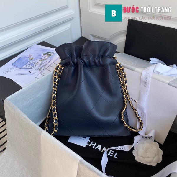 Túi xách Chanel Shopping Bag siêu cấp da cừu size 22cm xanh lam - AS2169