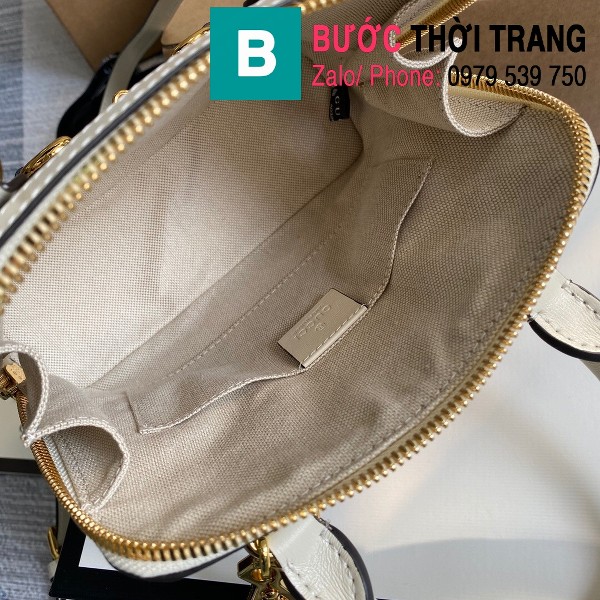 Túi xách Gucci Hosebit 1955 mini top handle bag siêu cấp casvan viền da size 20cm - 640716