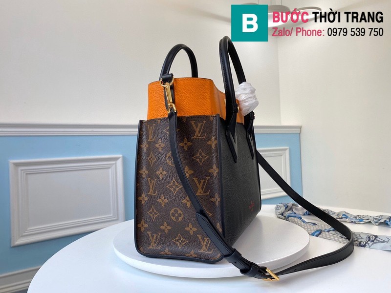 Túi xách Louis Vuitton On My Side siêu cấp da bê màu đen size 30.5 cm - M53823