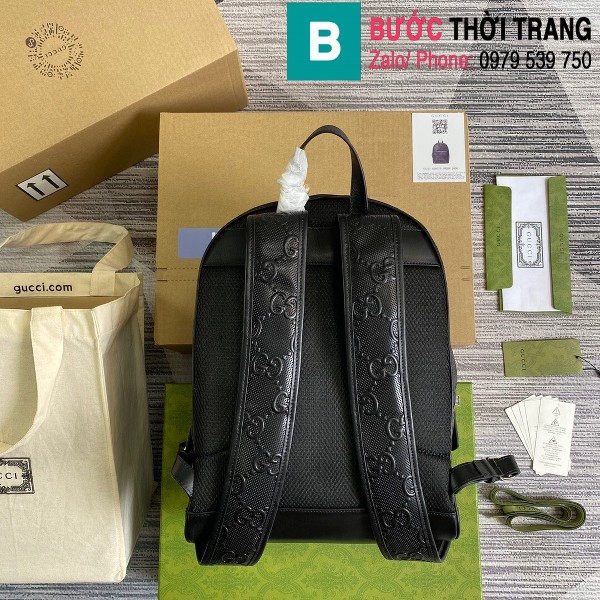 Túi ba lô Gucci bag siêu cấp da bê màu đen size 27cm - 658579 