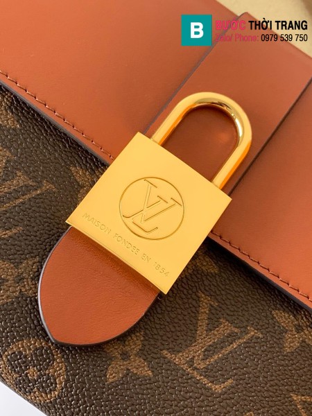 Túi xách Louis Vuitton Locky BB siêu cấp da bò màu bò size 20 cm - M44654
