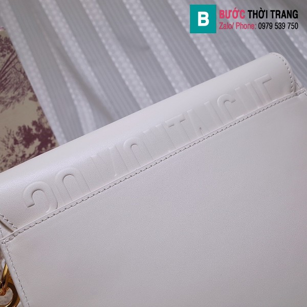 Túi xách Dior bobby siêu cấp da bê màu trắng size 22 cm