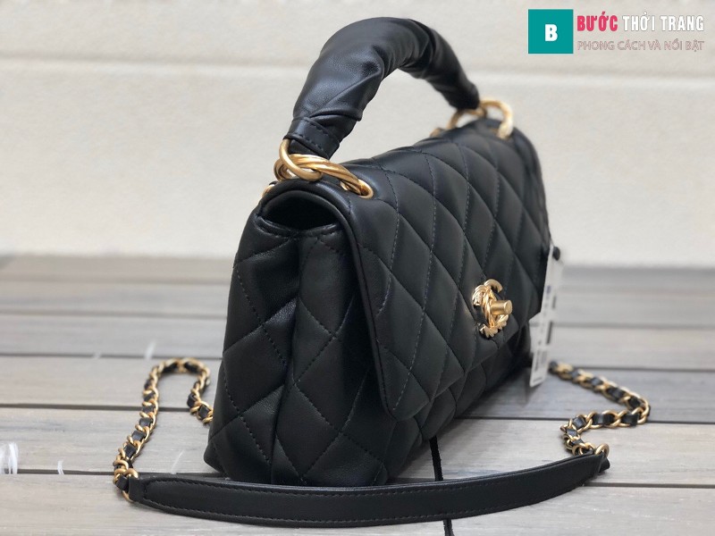 Túi xách Chanel Ohanel siêu cấp màu đen size 25 cm - AS2044