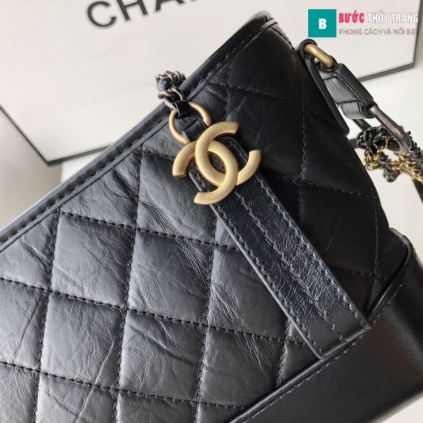 Túi xách Chanel Gabrielle hobo bag siêu cấp màu đen size 20cm - 91810