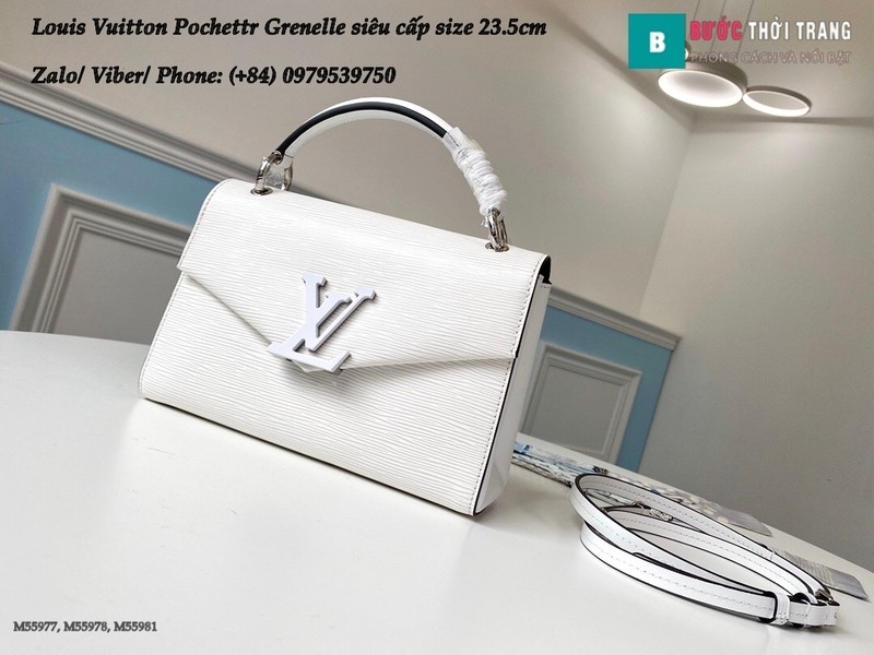 Túi xách Louis Vuitton Pochette Grenelle màu trắng siêu cấp size 23.5cm - M55978
