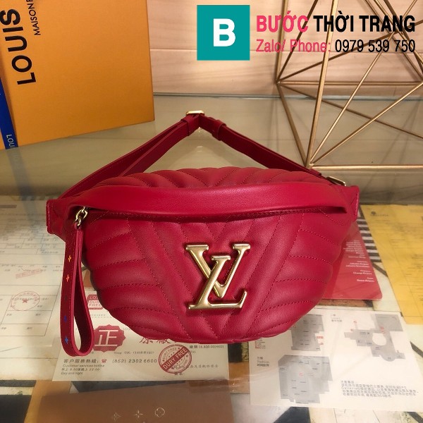 Túi Louis Vuitton New Wave Bumbag siêu cấp da bê màu đỏ size 22.5 cm - M53750