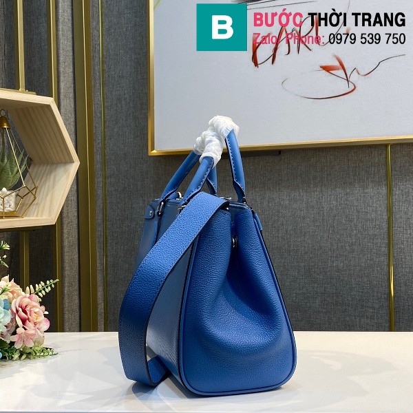 Túi xách Louis Vuitton Grenelle PM Tote bag siêu cấp da bò vân epi màu xanh size 27cm - M57680