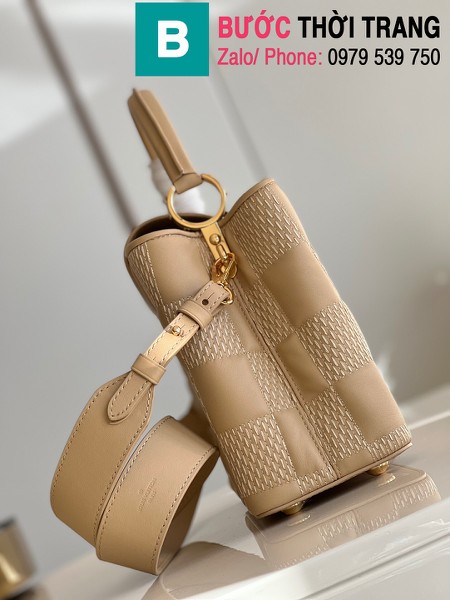 Túi xách Louis Vuitton Capucines BB siêu cấp da bê màu nude size 31.5cm - M48865
