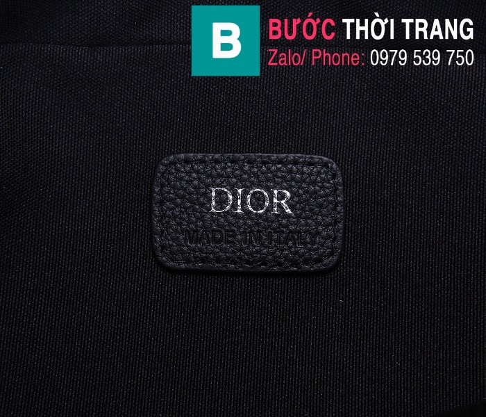 Túi xách Dior Homme Mens Bag siêu cấp vải casvan màu đen 2 size 22cm - 93307