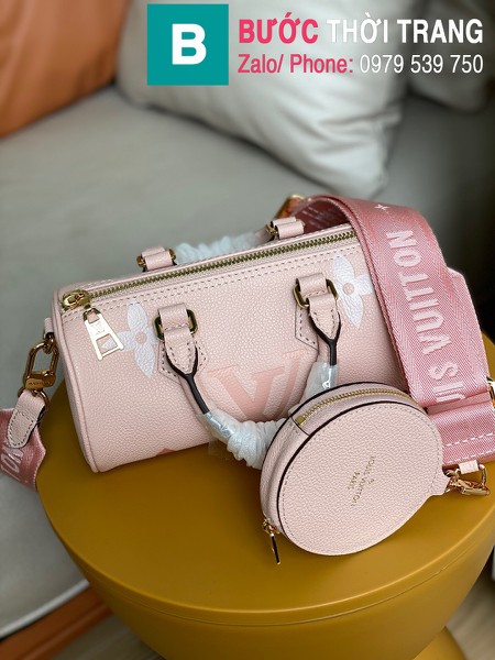 Túi xách Louis Vuitton Papillon BB siêu cấp da Monogram màu hồng size 20cm - M45707