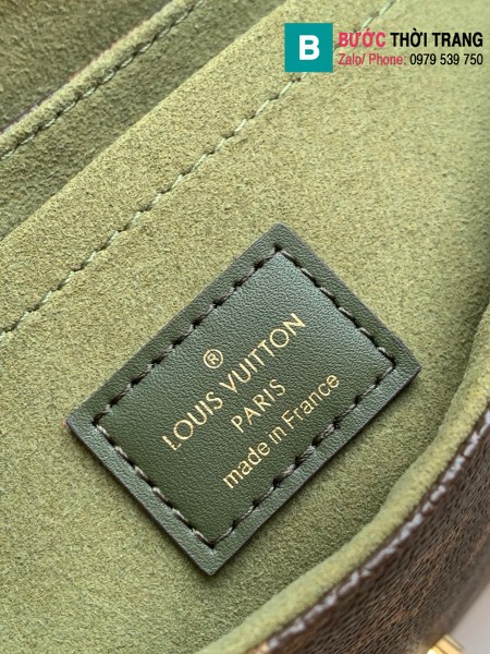 Túi xách Louis Vuitton Locky BB siêu cấp da bò màu rêu size 20 cm - M44797