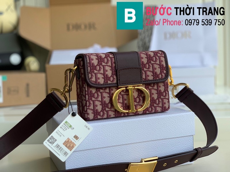 Túi xách Dior Mini Box 30 Montaige siêu cấp da bê màu đỏ size 17.5cm 