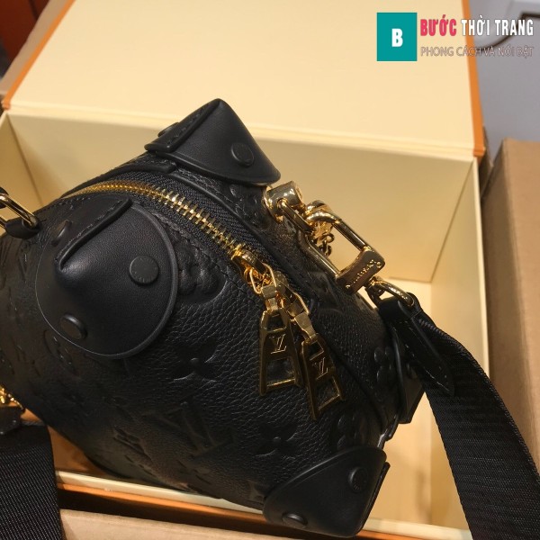 Túi xách LV Louis Vuitton Petite malle souple siêu cấp màu đen size 20 cm - M45394