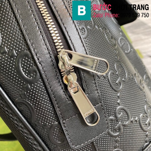 Túi ba lô Gucci bag siêu cấp da bê màu đen size 27cm - 658579 