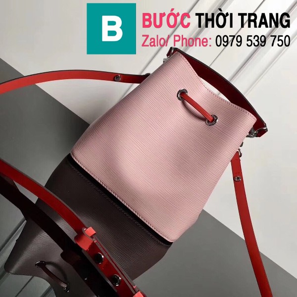 Túi xách LV Louis Vuitton NéoNoé BB Bag siêu cấp da sần màu hồng size 20cm - M52853