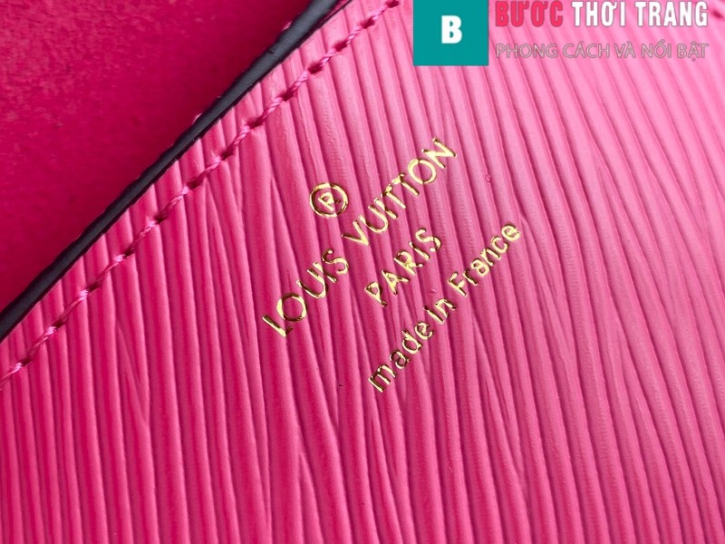 Túi xách Louis Vuitton Epi leather Twist Mini Handbags siêu cấp màu hồng size 15.5 cm - M57063
