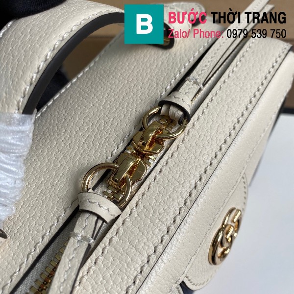 Túi xách Gucci Ophidia GG mini shoulder siêu cấp màu trắng size 18.5 cm - 602576