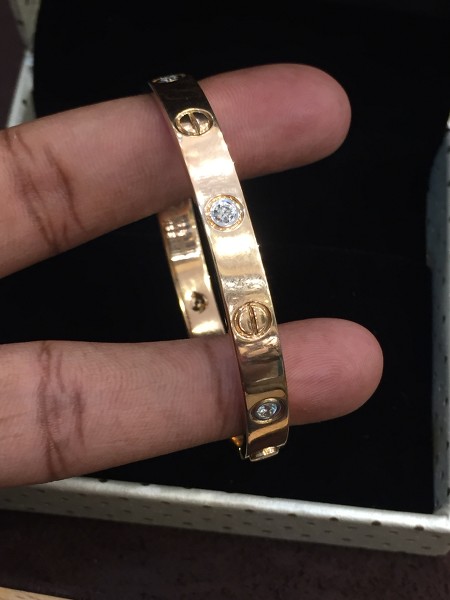 14k gold love bracelet