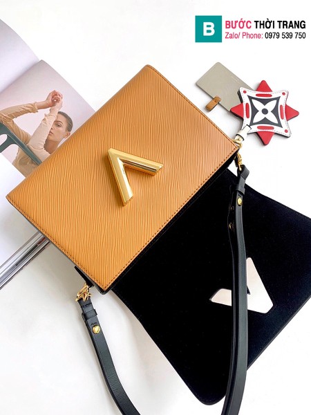Túi xách Louis Vuitton Crafty Twist MM siêu cấp màu cam size 23 cm - M56780 