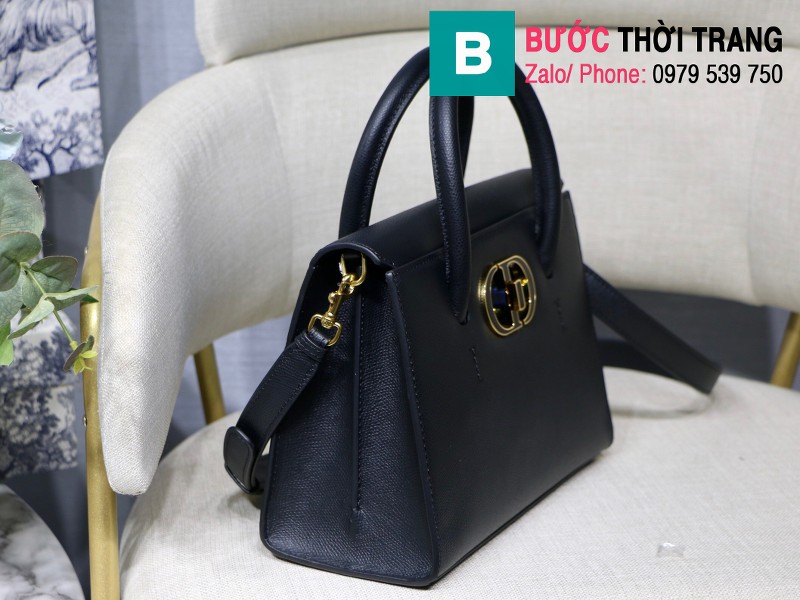 Túi xách Dior St. Honoré Bag siêu cấp da bê màu đen size 25cm