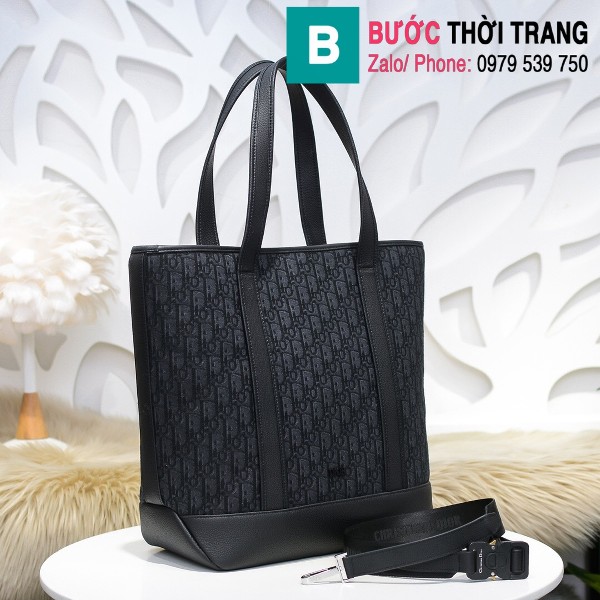 Túi xách Dior Oblique Bag siêu cấp cỡ lớn vải casvan màu 1 size 44cm